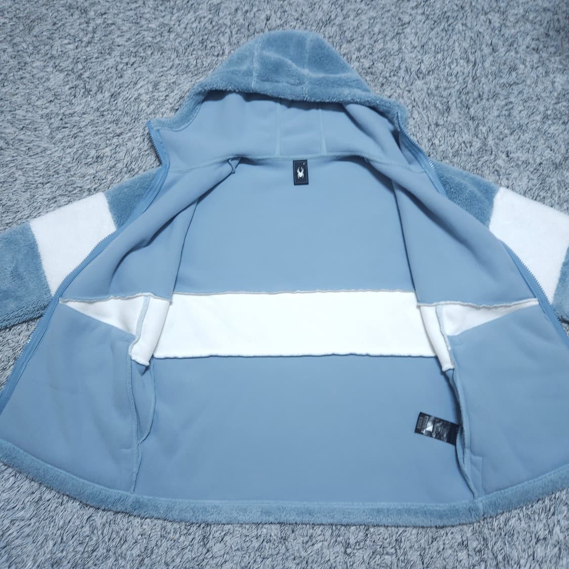 스파이더) M 남자 컬러블럭 후리스 후드집업 / 왕눈이샵 상품이미지9