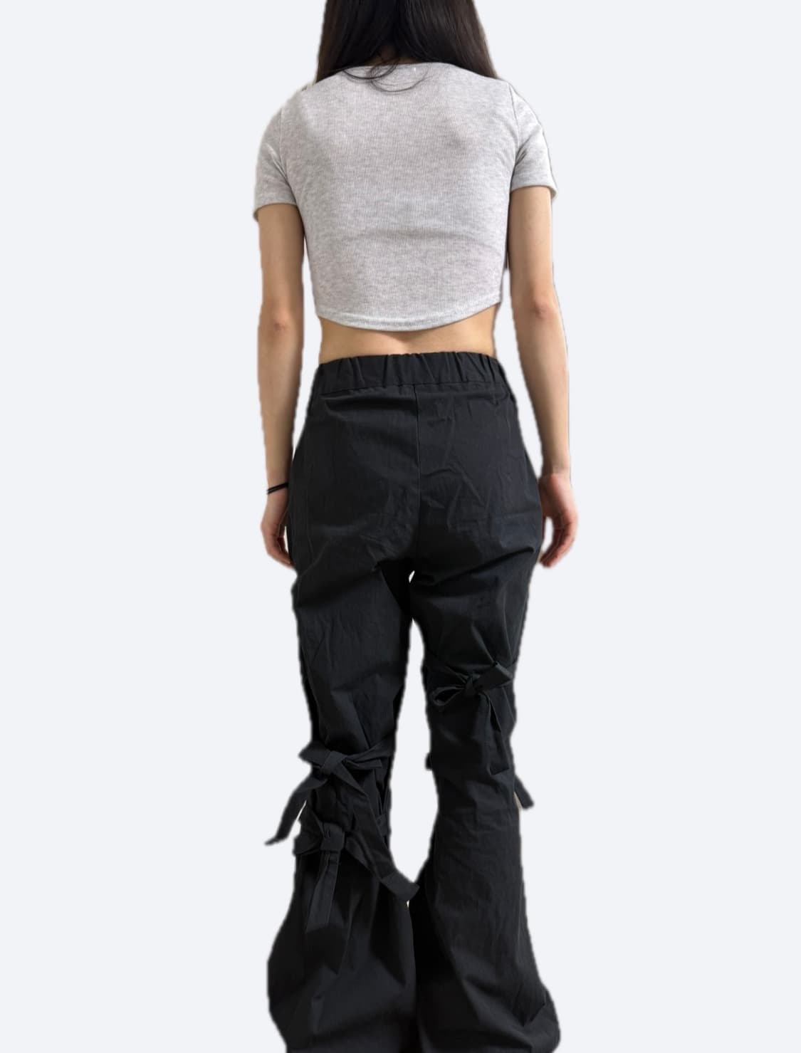 리본 부츠컷 팬츠 상품이미지3