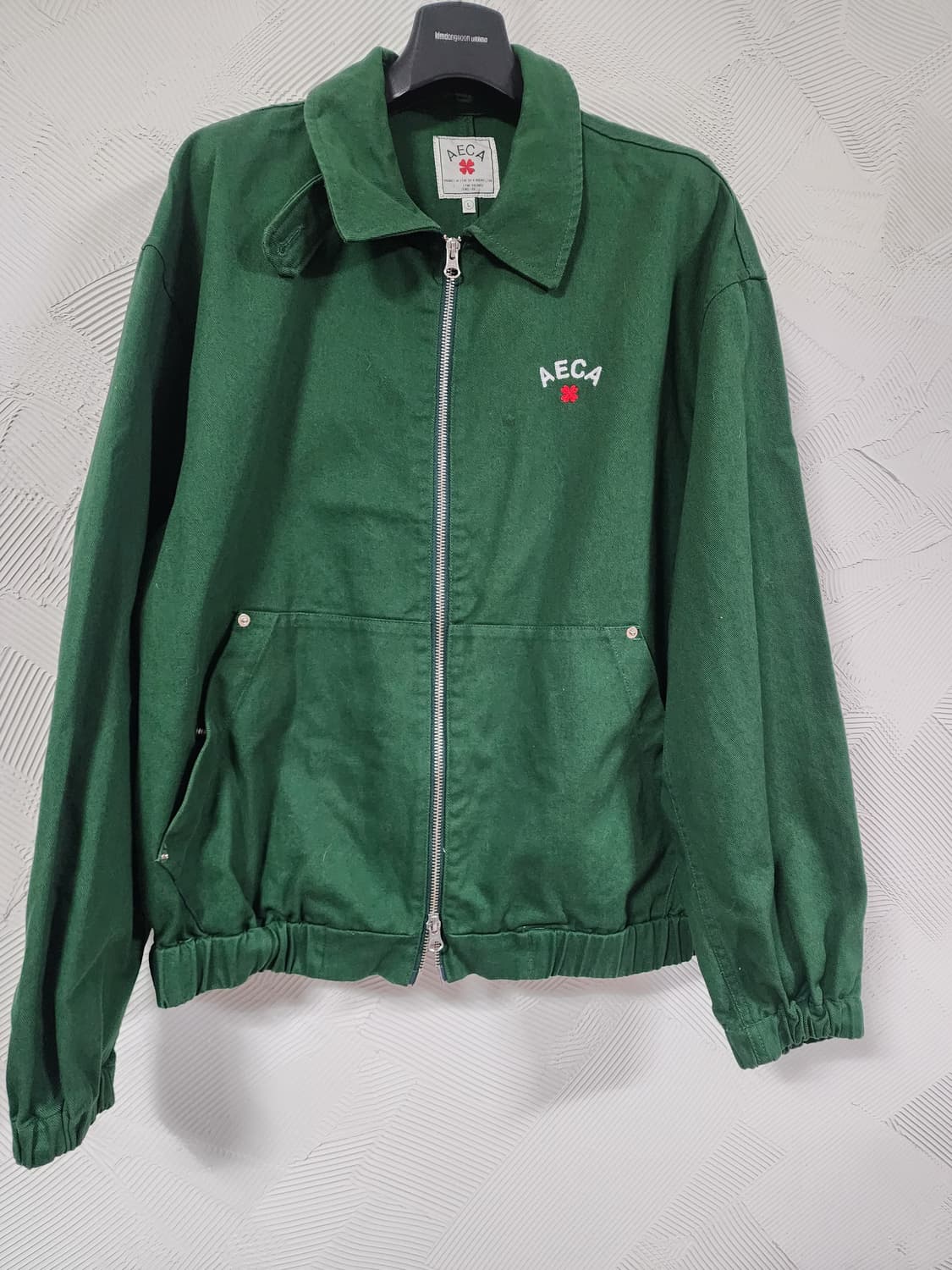 Aeca 에이카화이트 그린 블루종 자켓 L 상품이미지2