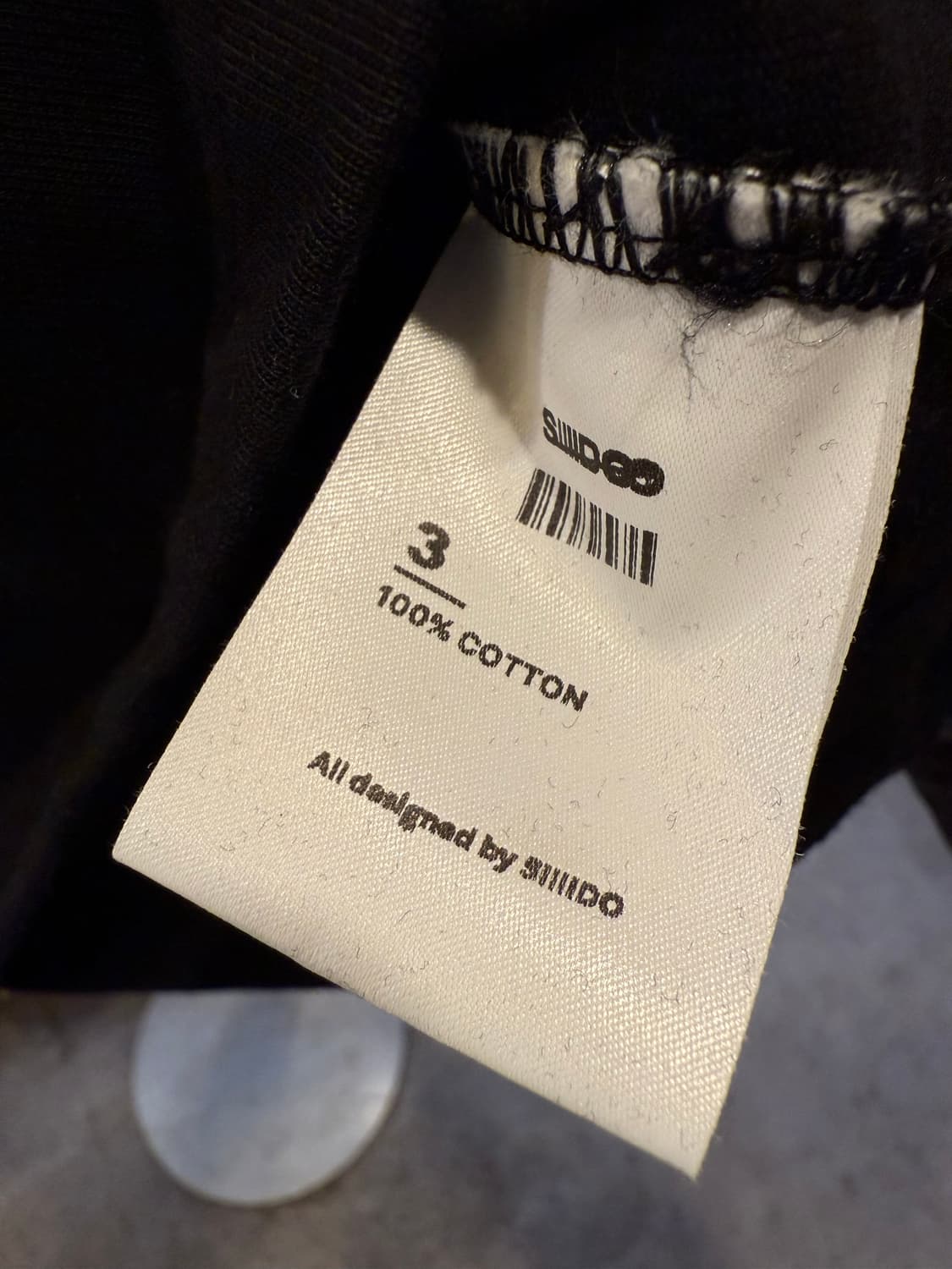 시도 블랙 헨리넥 티셔츠 상품이미지5