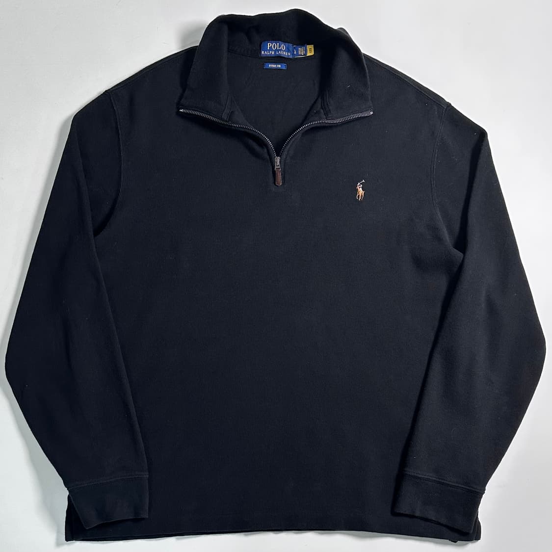 폴로 랄프로렌 블랙 반집업 상품이미지1