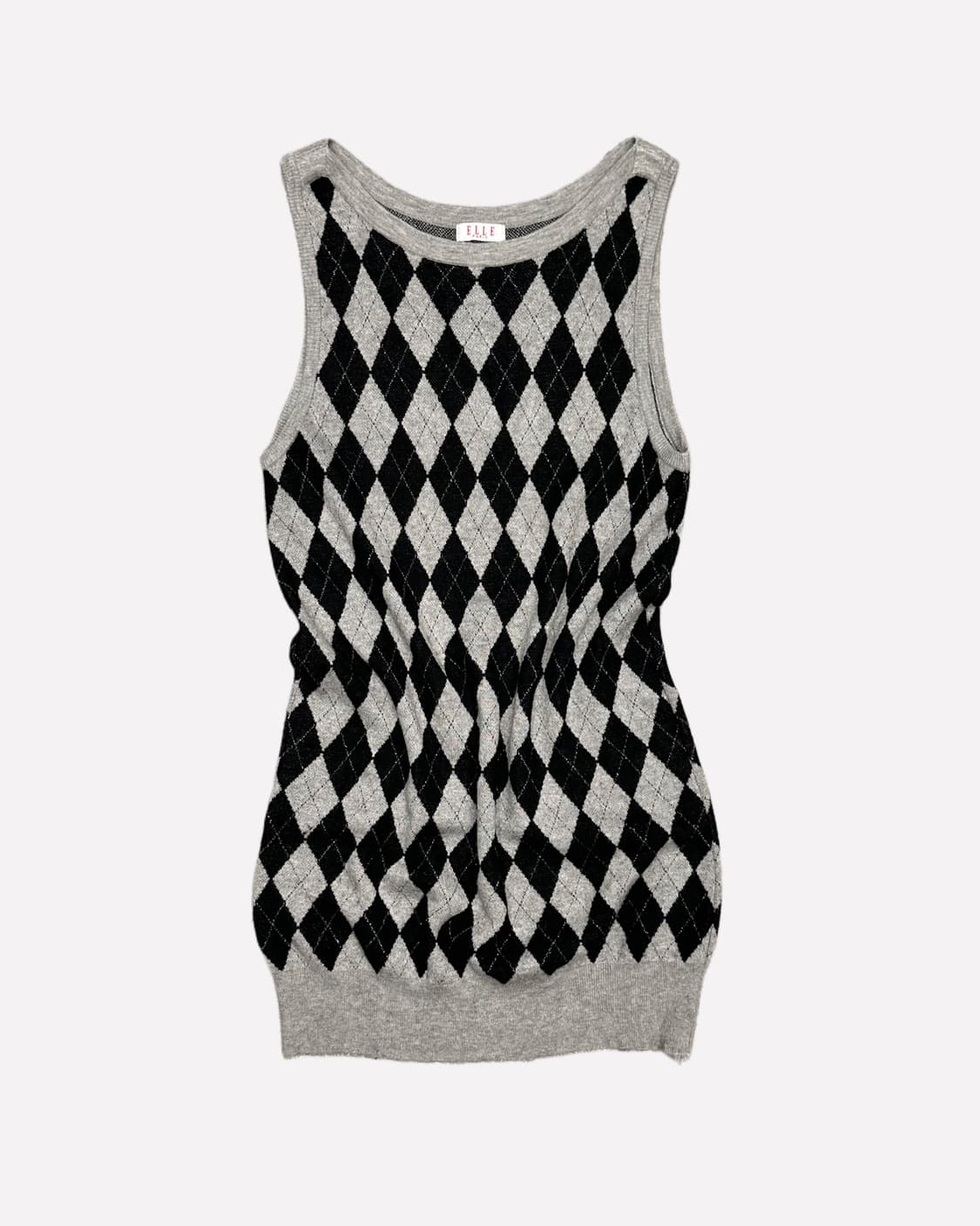 argyle knit sleeveless dress 상품이미지1