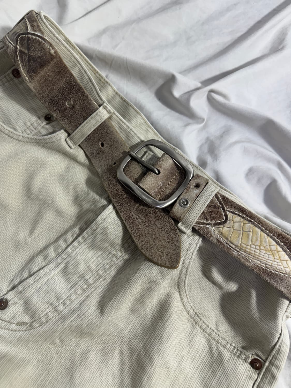 Orciani 크로커다일 레더 벨트  상품이미지4