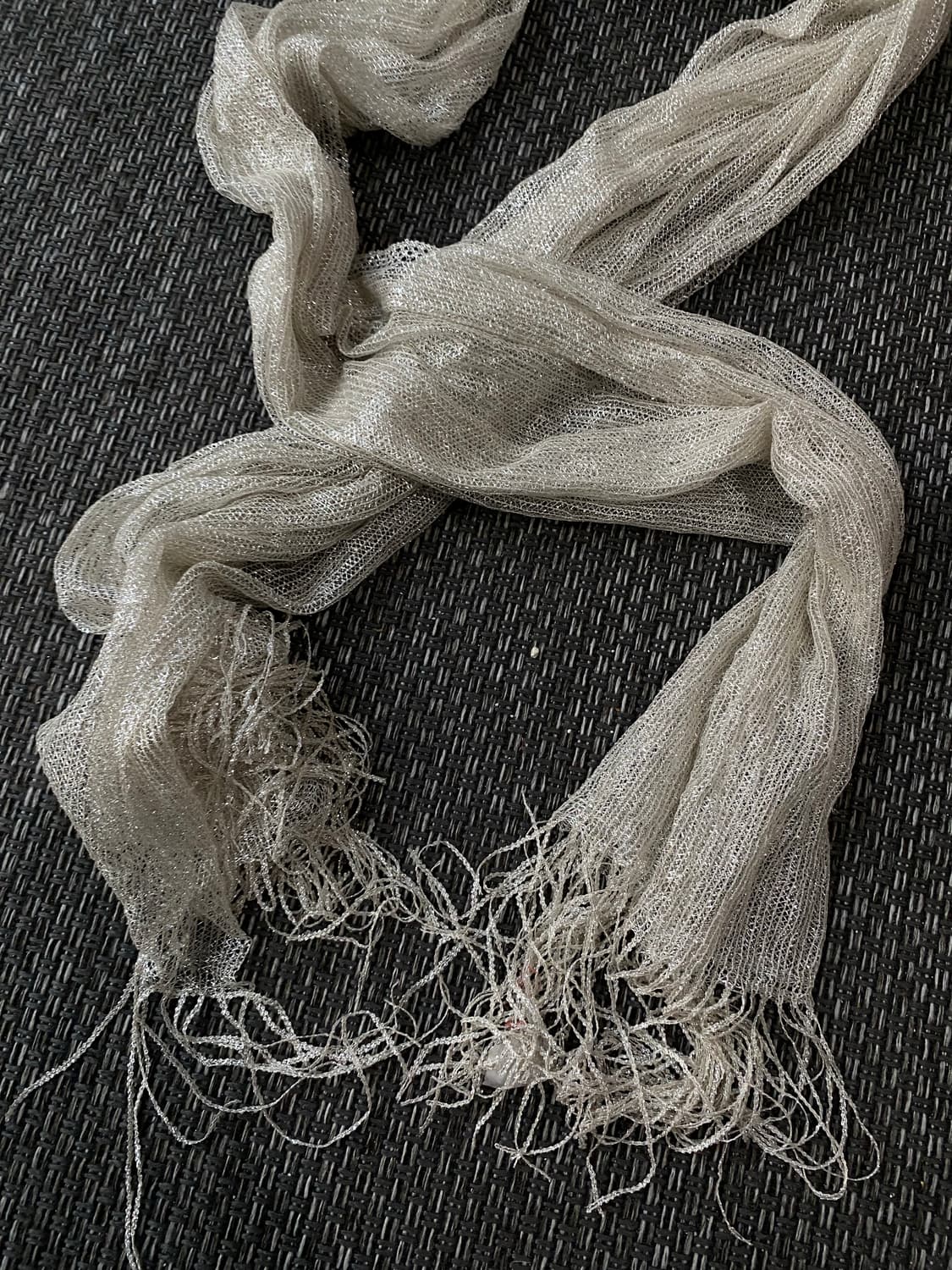 Glitter Silver Scarf 상품이미지2