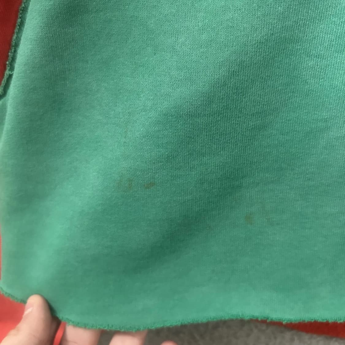 ERL 이알엘 스월 플리스 후디 레드 그린 상품이미지7