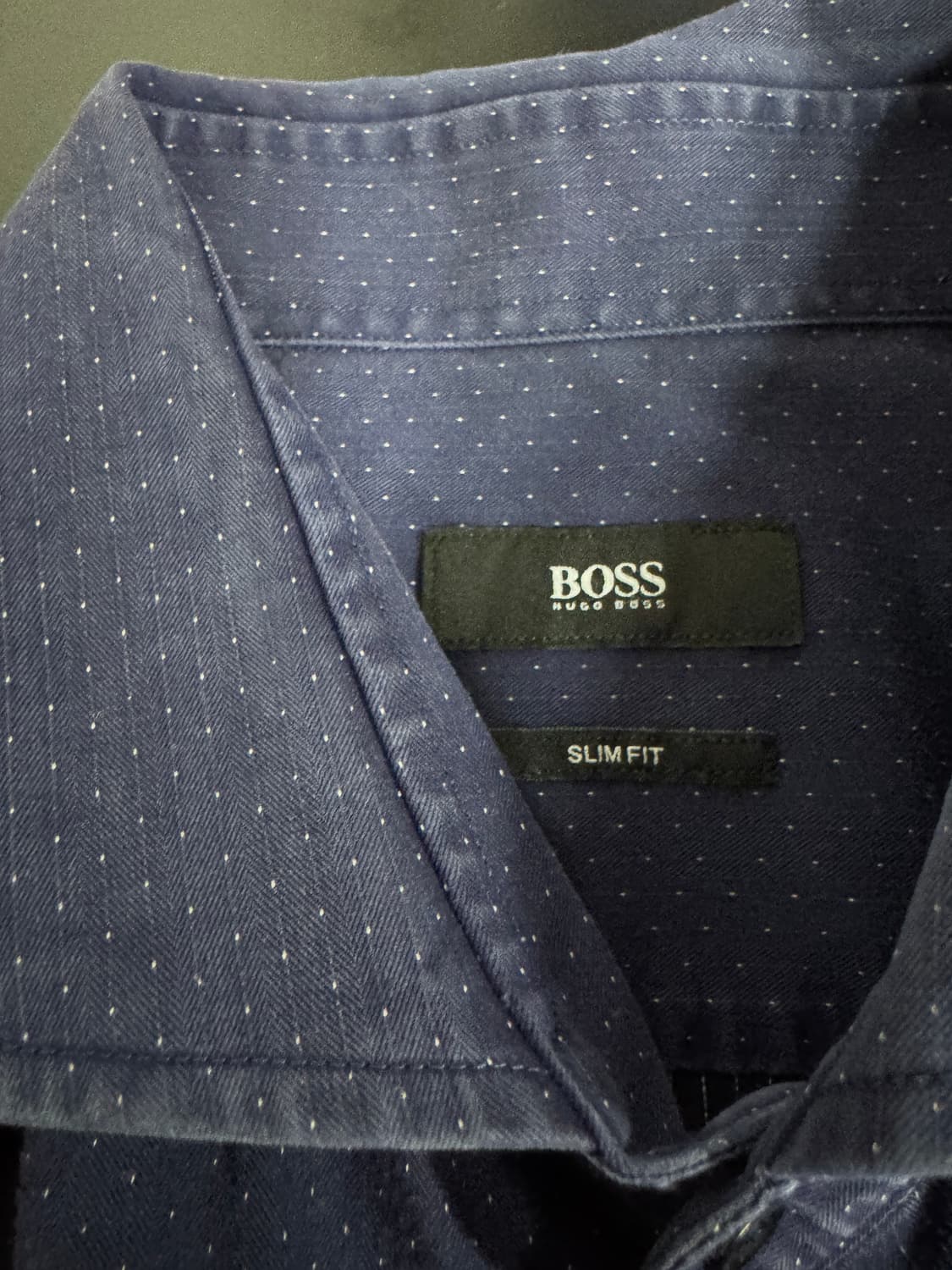 정품!! 휴고 보스 Hugo boss 도트 긴팔 셔츠 L 상품이미지3