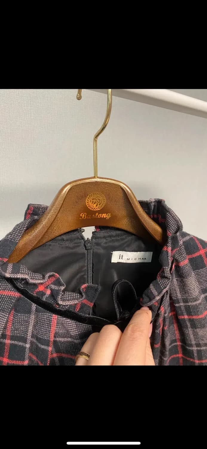 잇미샤 체크 원피스 상품이미지4