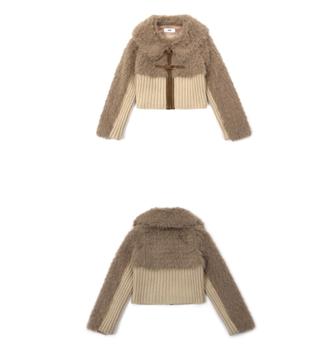 니트 퍼 믹스 무스탕 KNIT FUR MIX MUSTANG (BROWN) 상품이미지1
