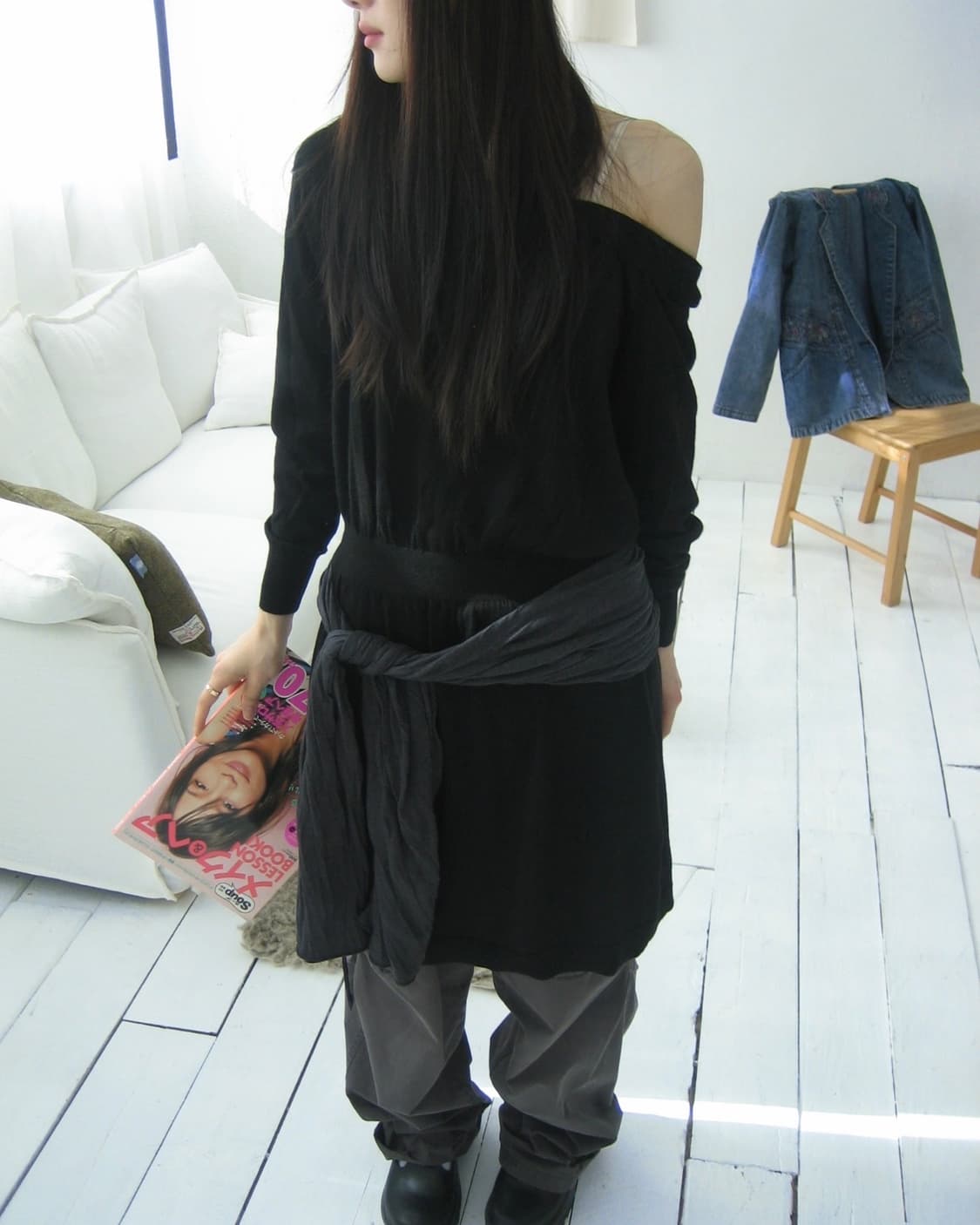 [DESIGNERS REMIX] Black Wool One-Piece 상품이미지2