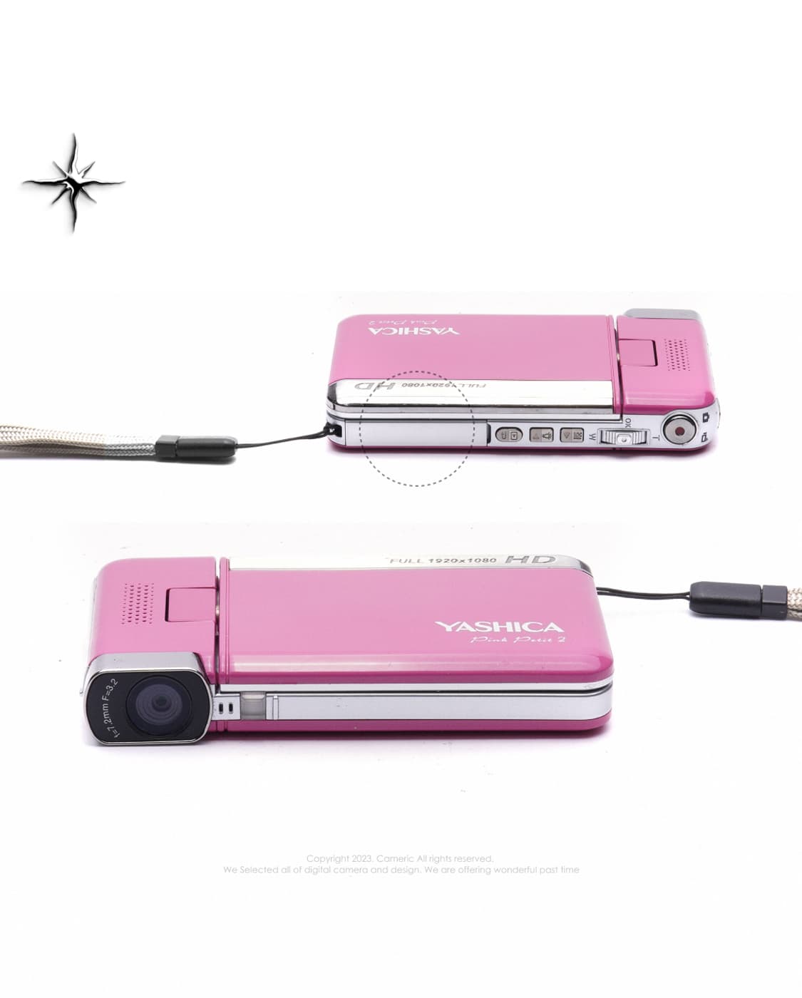 (💎극희귀)야시카 Yashica Pink Petit 2빈티지 핑크캠코더 상품이미지10