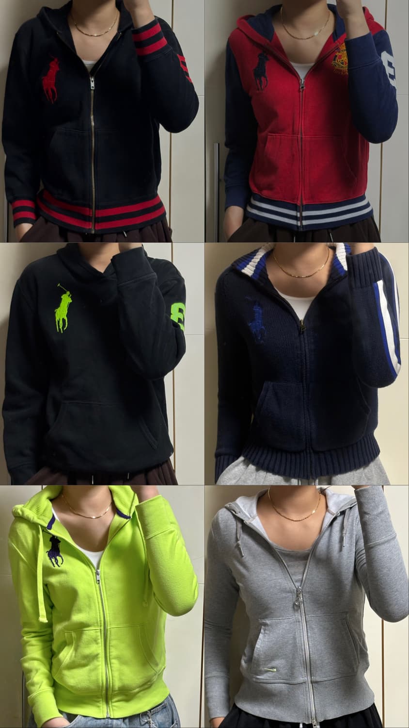 폴로 빅포니 카라티 및 후드집업 니트집업  상품이미지3