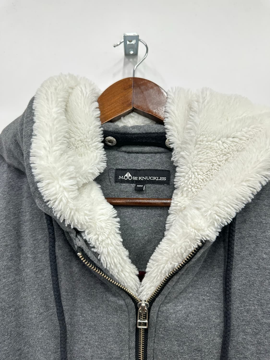 무스너클 차콜 버니 후드집업 상품이미지2