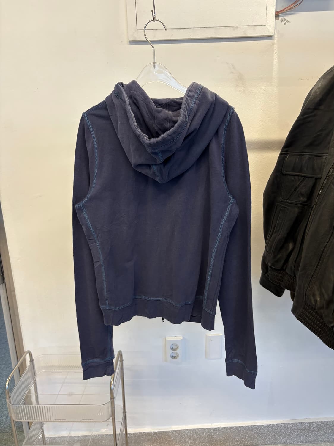 Abercrombie navy hood zip up 상품이미지4