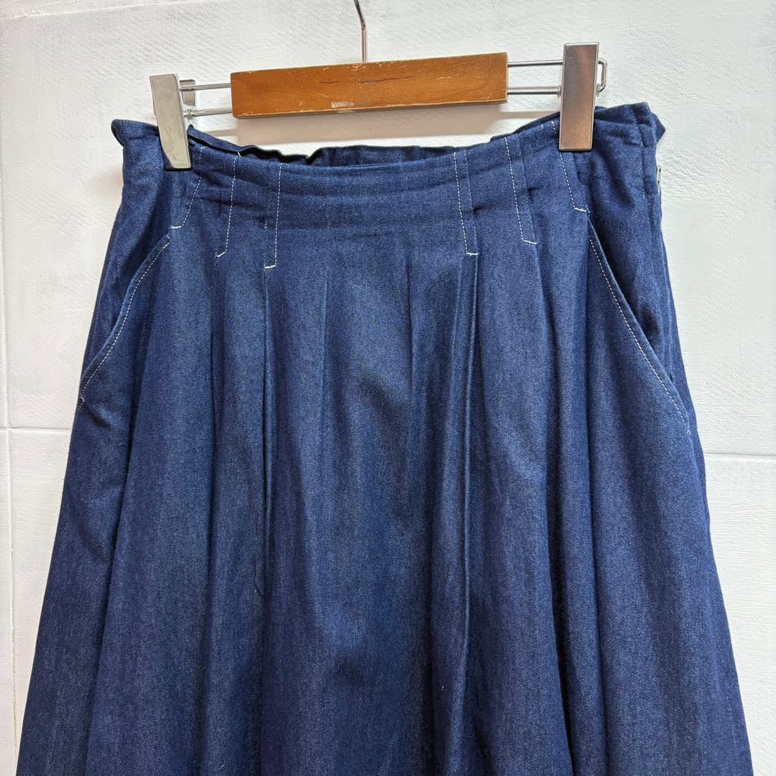 INGEBORG PINKHOUSE 데님 플레어 롱 스커트  상품이미지3