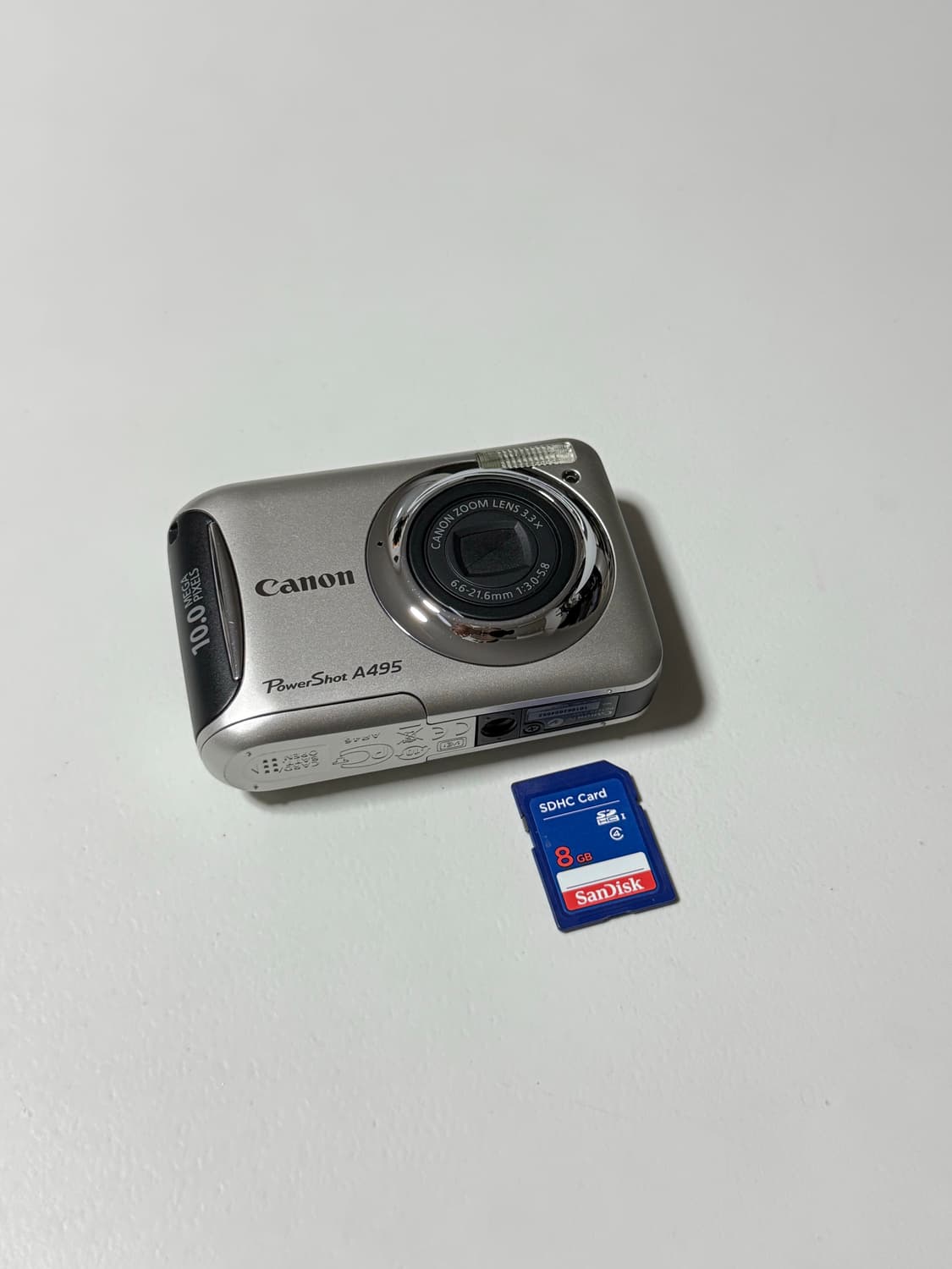 희귀 실버 빈티지 디카 캐논 파워샷 a495작례o 상품이미지5