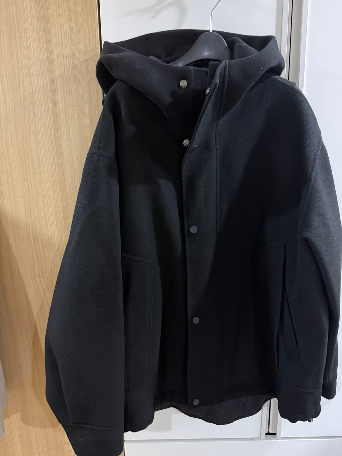 시스템옴므 캐시미어 후드자켓 블랙 95 상품이미지7