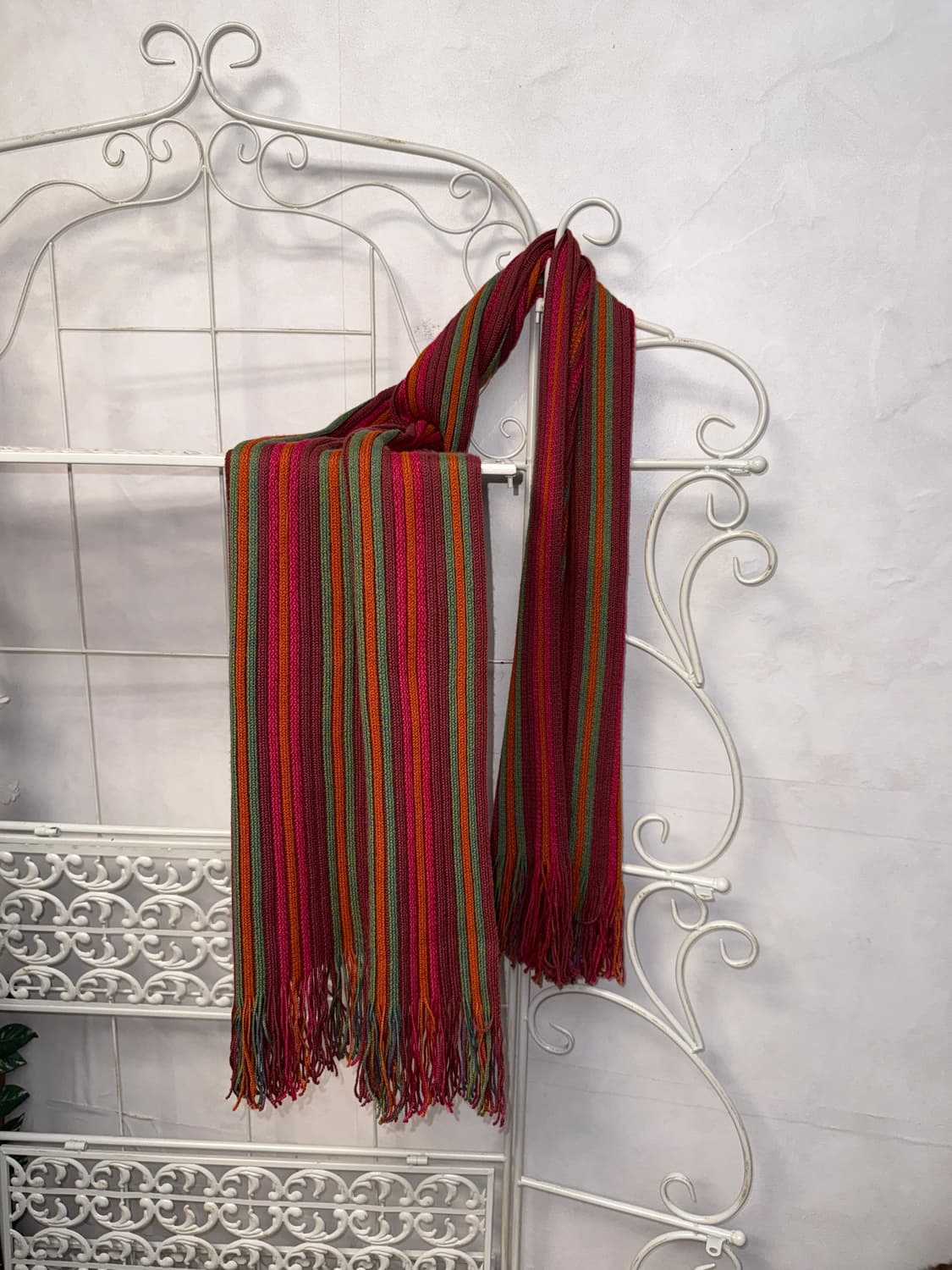 Vivid color mix stripe knit muffler 상품이미지2