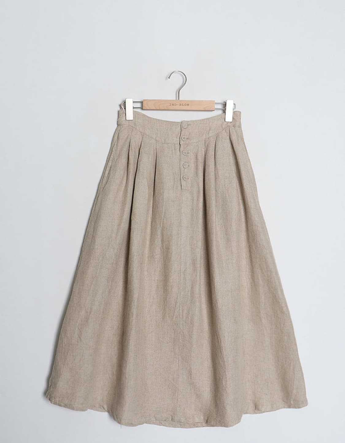Samansa Mos2 Linen Flared Skirt (28~29) 상품이미지1