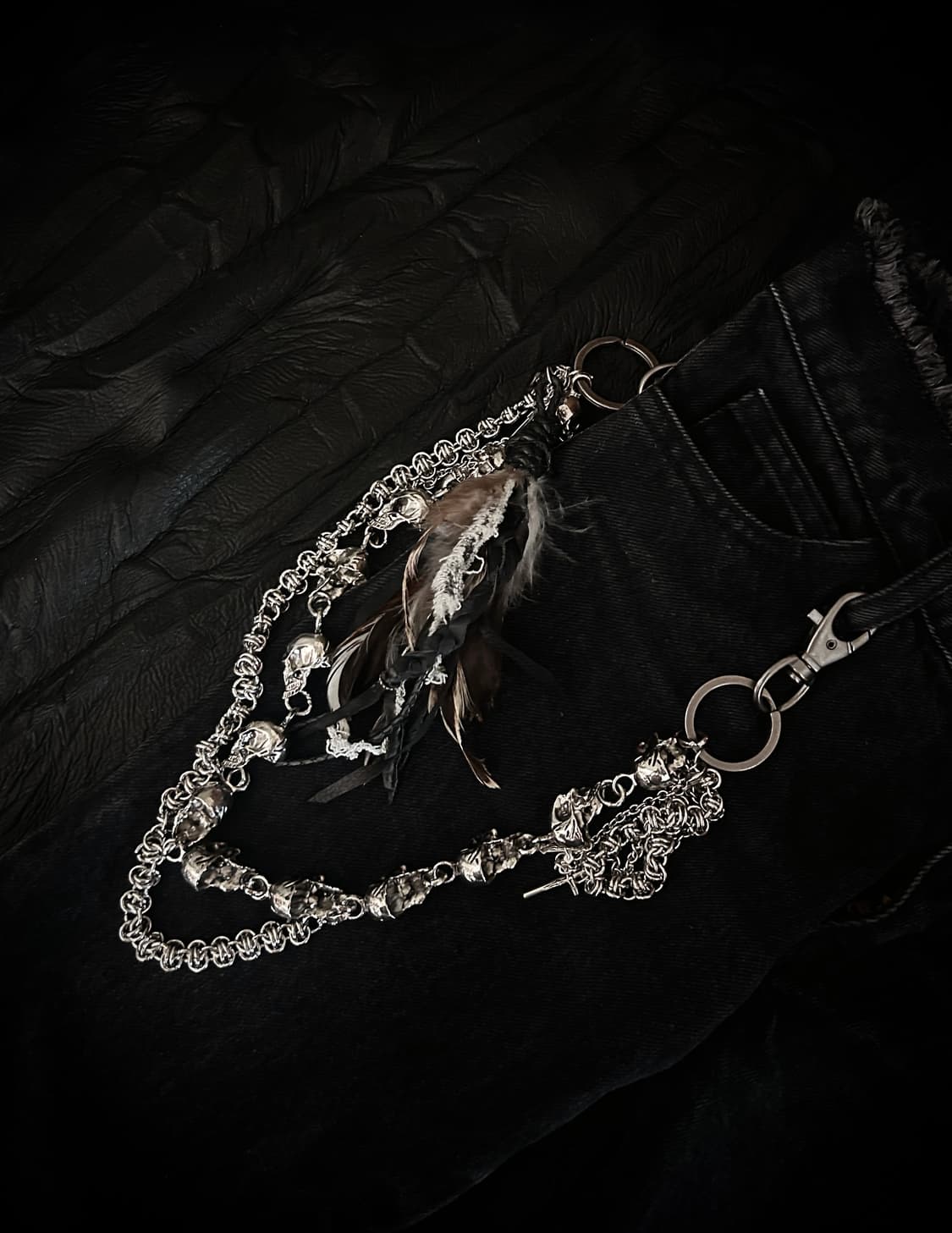 [Handmade]Vkei feather accessory chain 상품이미지2