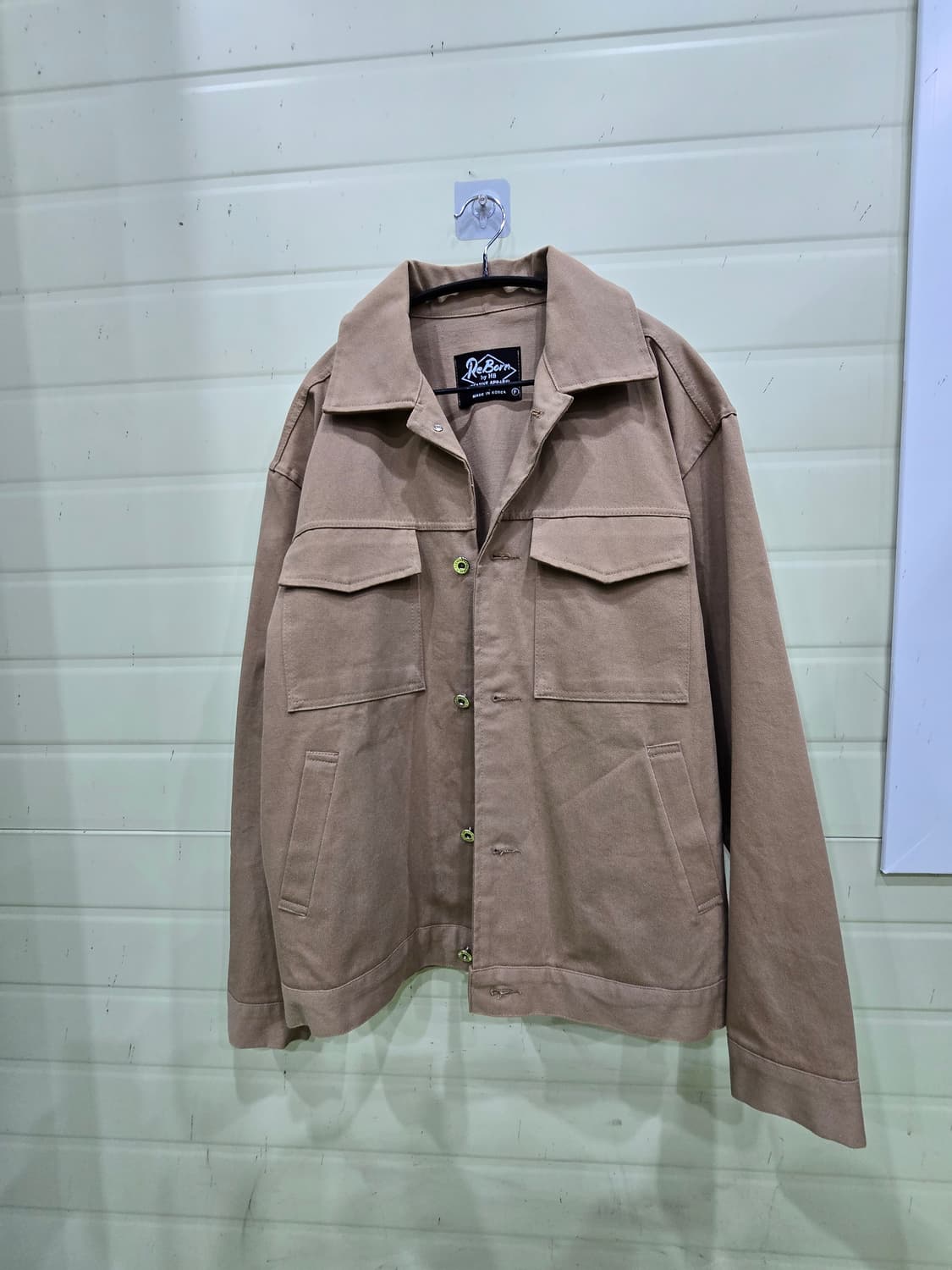 ReBorn 카키색 면 자켓 상품이미지2