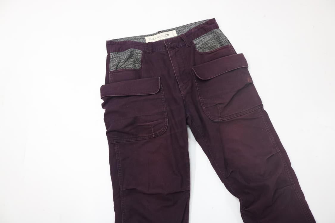 BULL 빈티지 에스닉 포켓 디테일 퍼플 워크 팬츠 (M) 상품이미지3