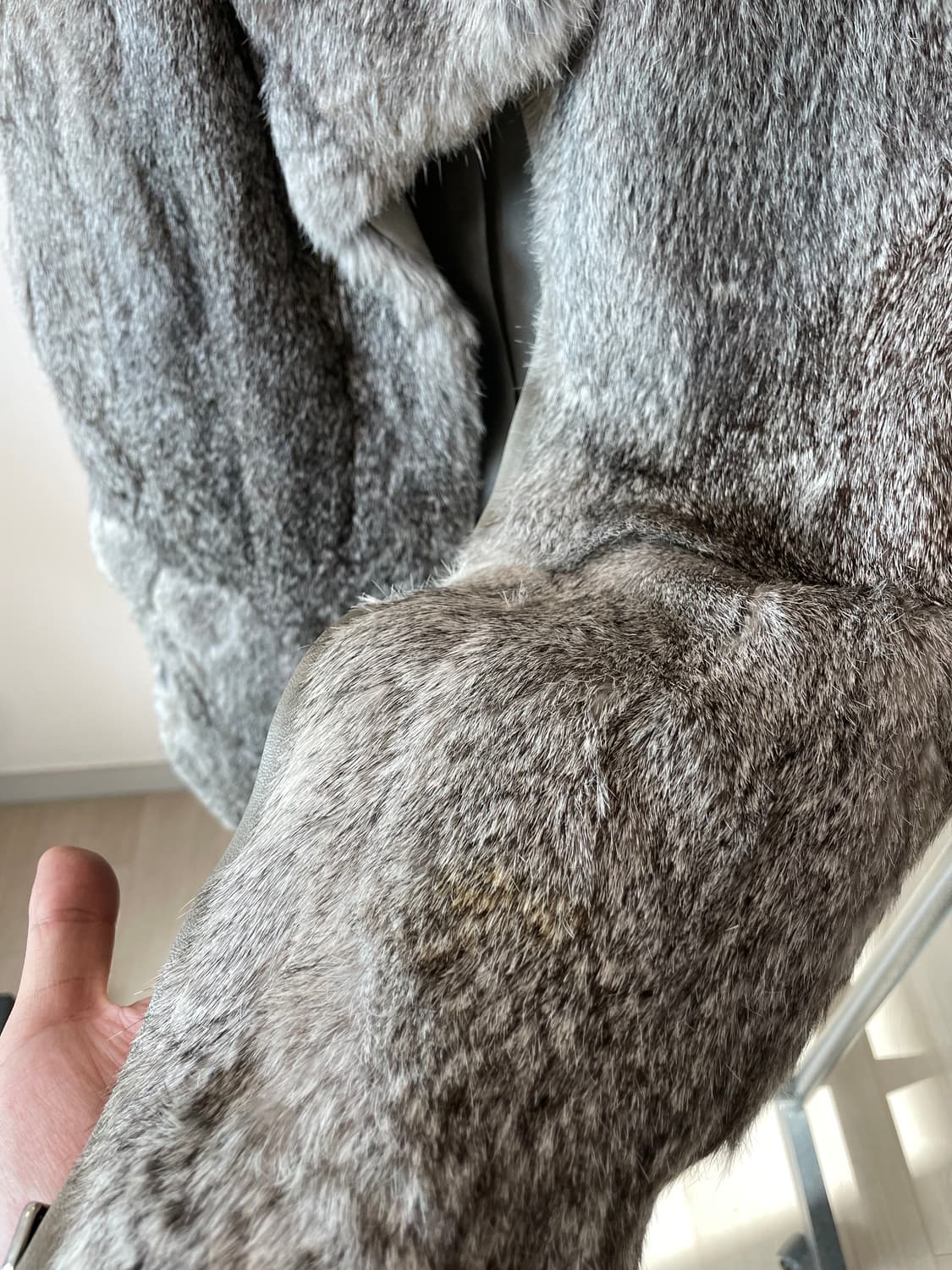 system 시스템의 토끼털 퍼 베스트 상품이미지7