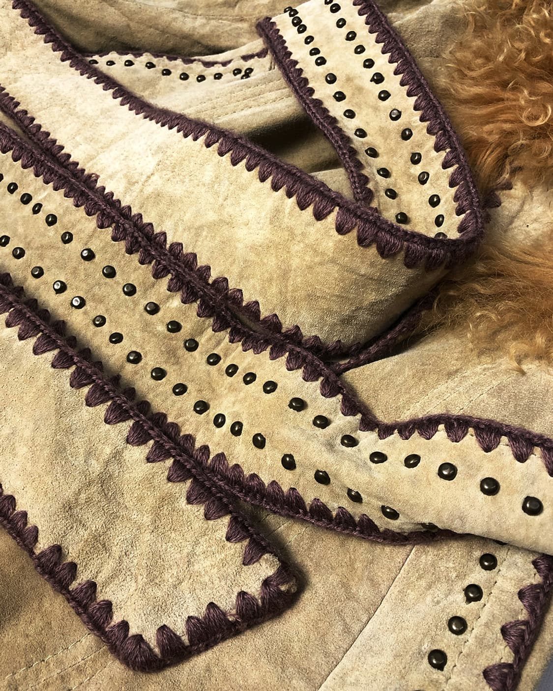 Vintage 롱 헤어 퍼 가죽 자켓 상품이미지10