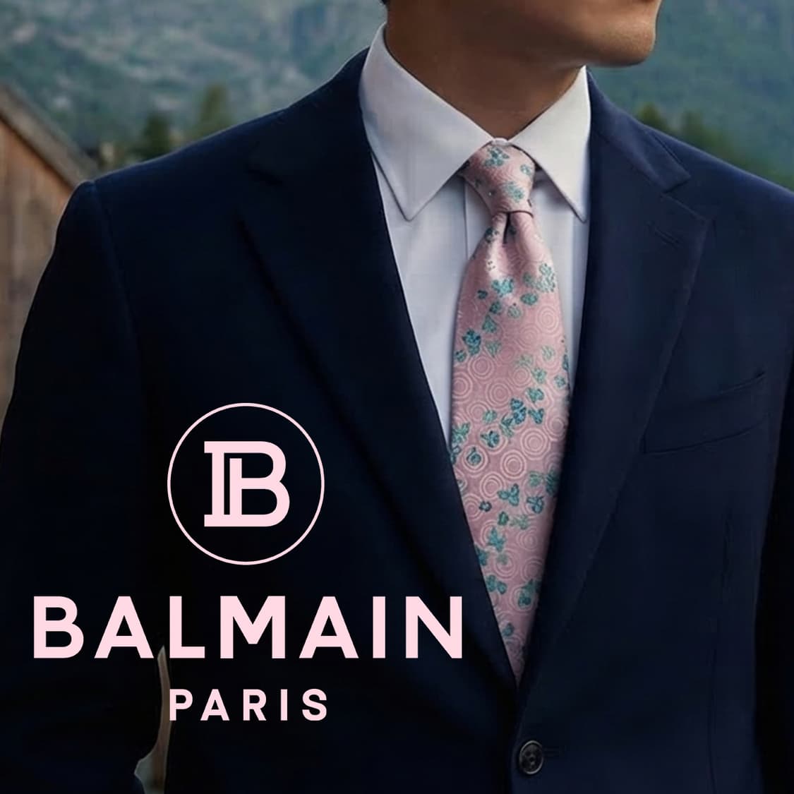 발망 실크 핑크 나비 자카드 넥타이 9.1cm A+등급 K2000
 상품이미지1