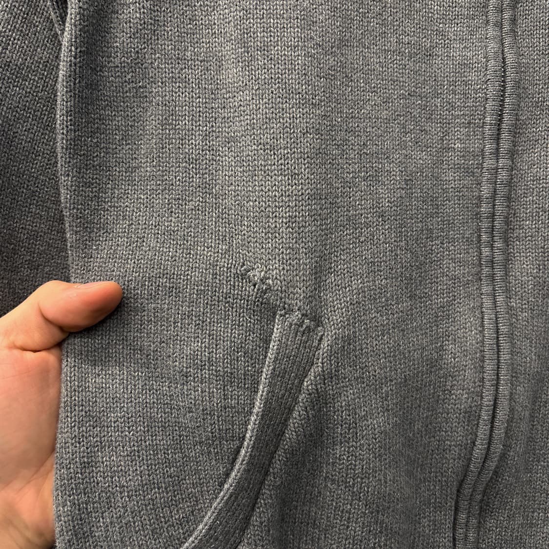 90s 폴로 랄프로렌 핑크포니 케이블 코튼 하이넥 니트집업  N318 상품이미지6