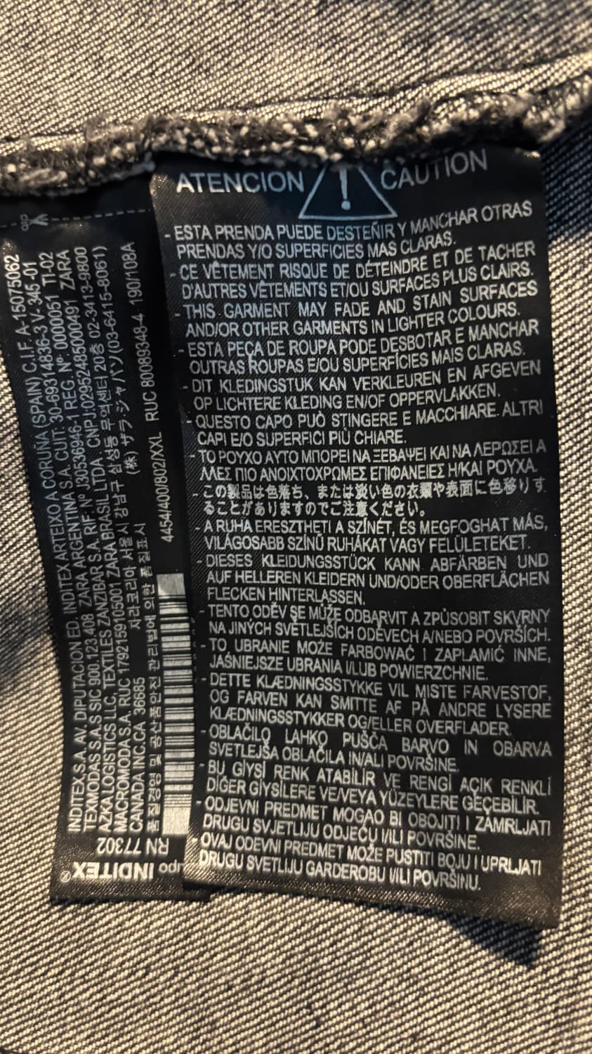 자라 데님자켓 (실측L) 상품이미지3