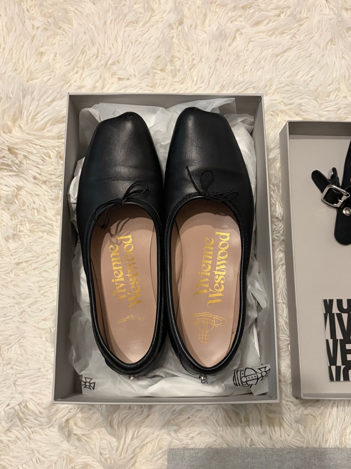 Vivienne westwood BARDOT 레더 발레리나 플랫 슈즈38 상품이미지7