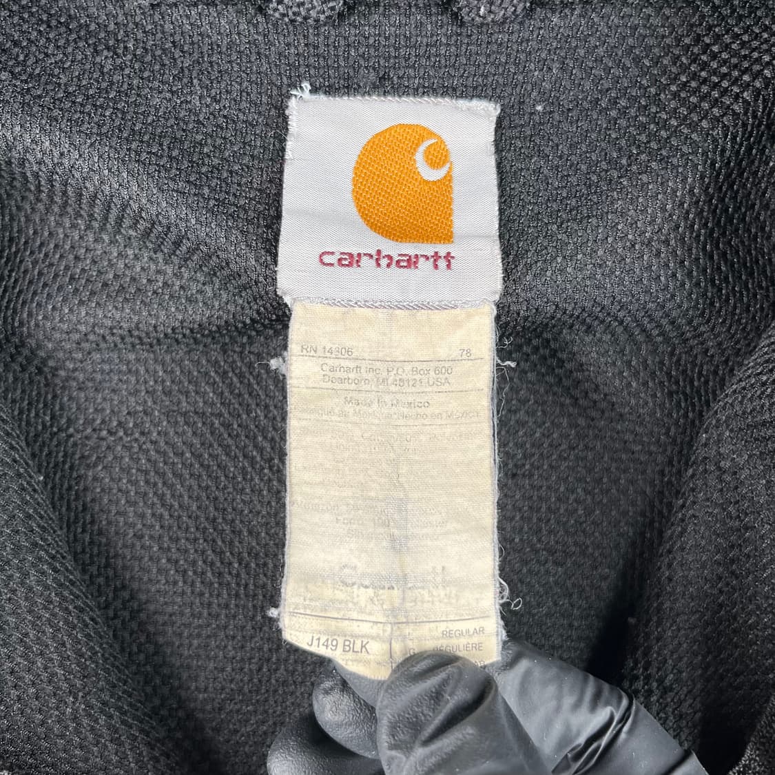 빈티지 칼하트 디스트레스드 써멀 후드집업 상품이미지6