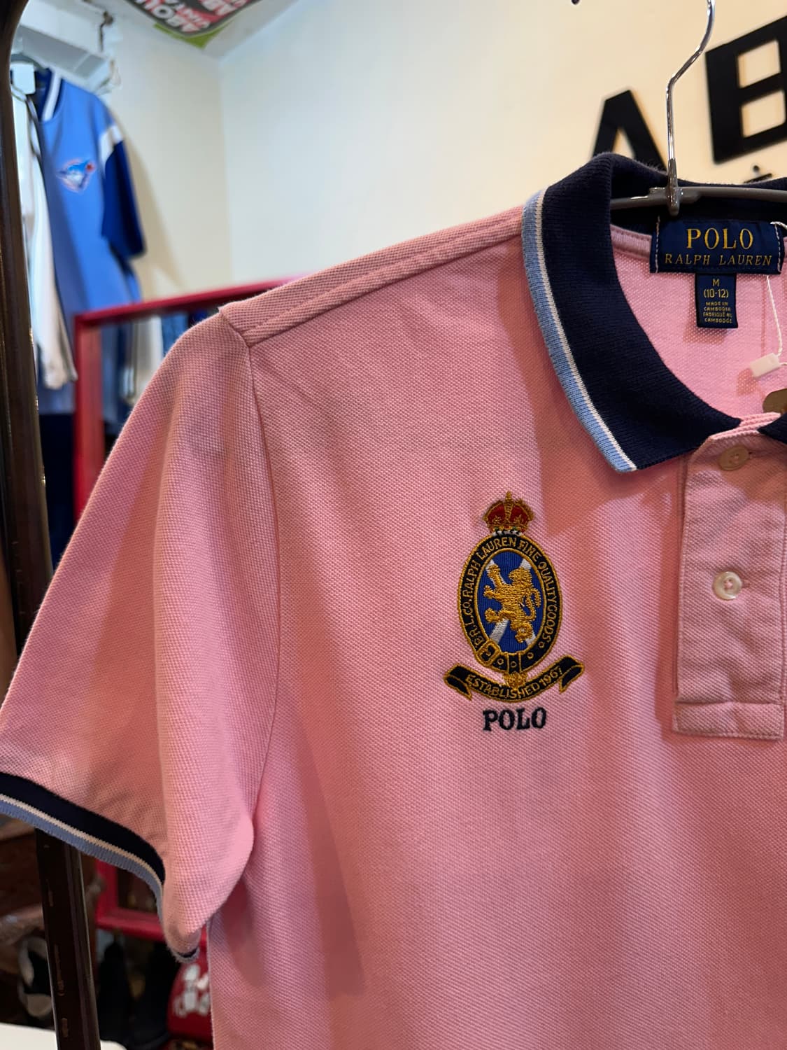 폴로 랄프로렌 빅포니 반팔 카라티 핑크 상품이미지3