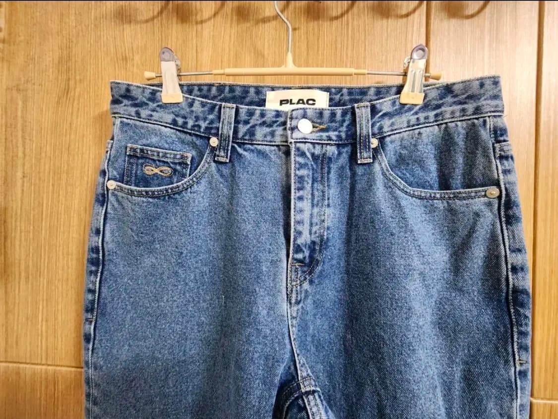 (31)플랙 빈티지 블루 스트레이트 데님팬츠 상품이미지2