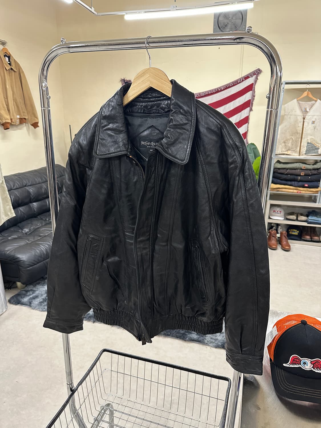 YSL 90s Sheepskin leather blouson 상품이미지2