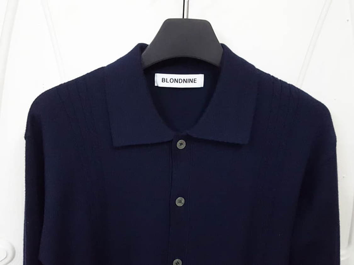 블론드나인 남성 카라 가디건 다크네이비 95-100 상품이미지2