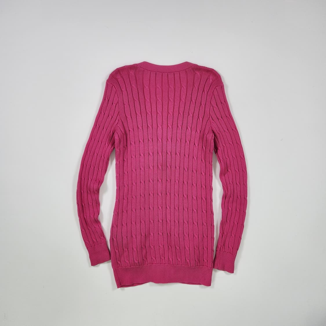 랄프로렌 핑크 케이블 니트 가디건 상품이미지6