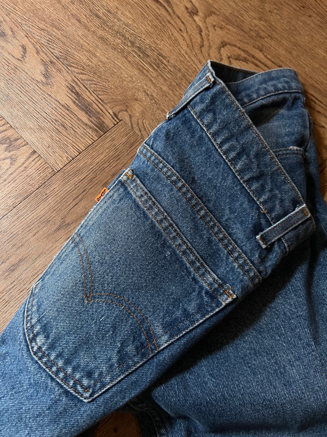 [30]80's 리바이스 USA 20517-0217 오렌지탭 플레어진 상품이미지6