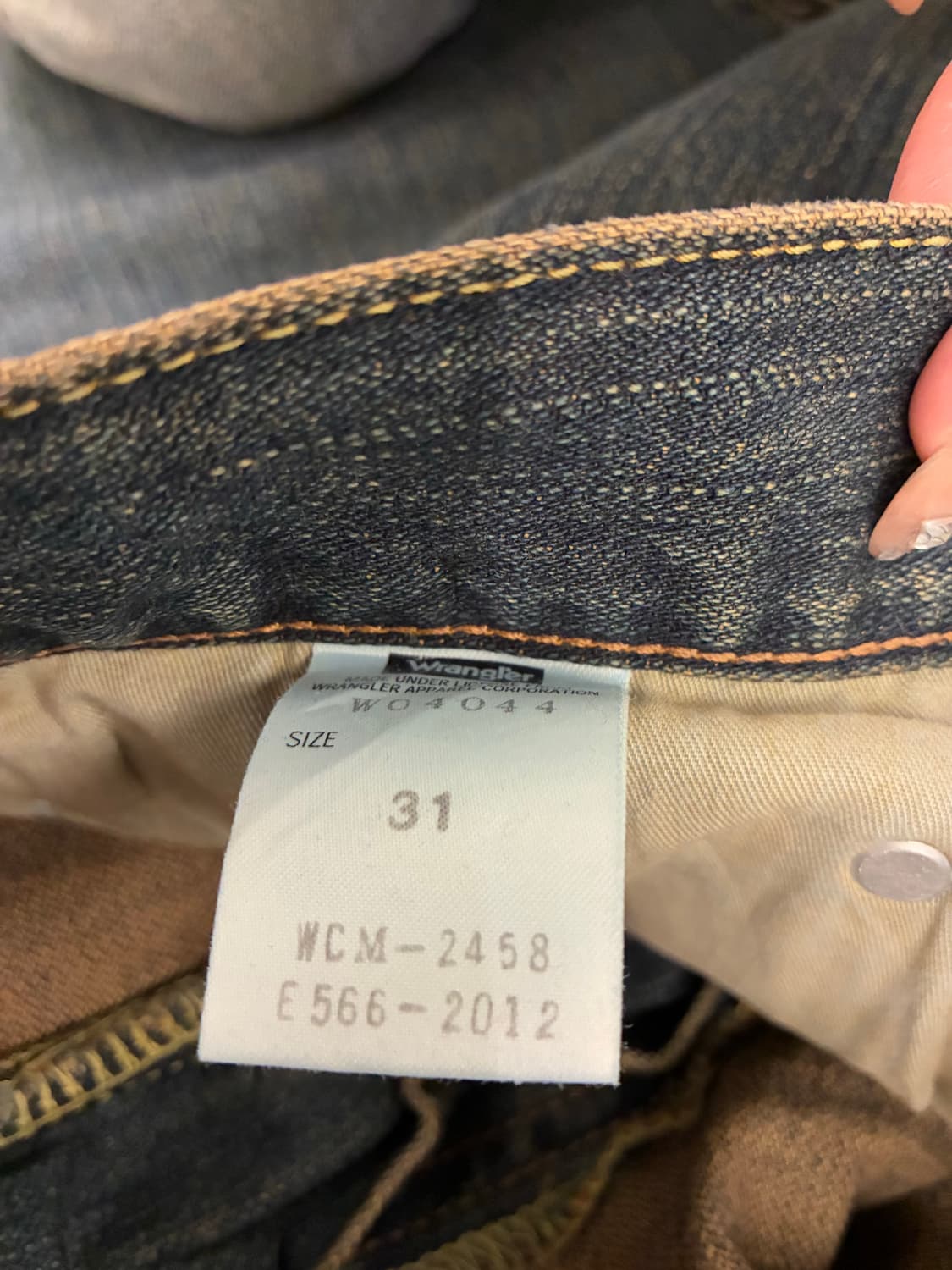 31)랭글러 빈티지 일자핏 워싱 데님팬츠 상품이미지6