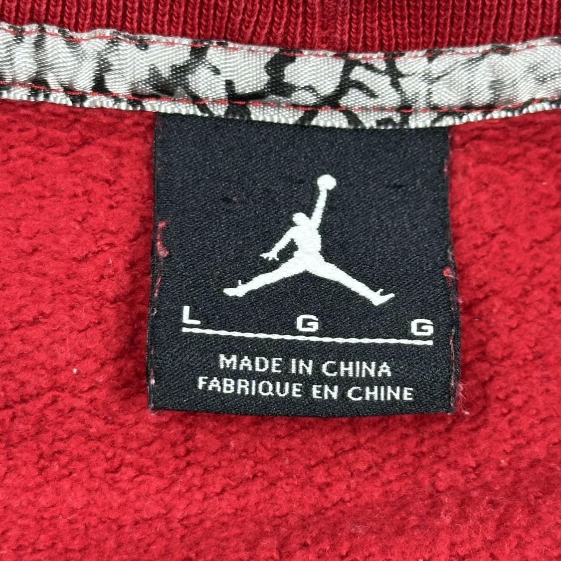 조던 점프맨 로고 레드 크루넥 맨투맨 (L) 상품이미지5