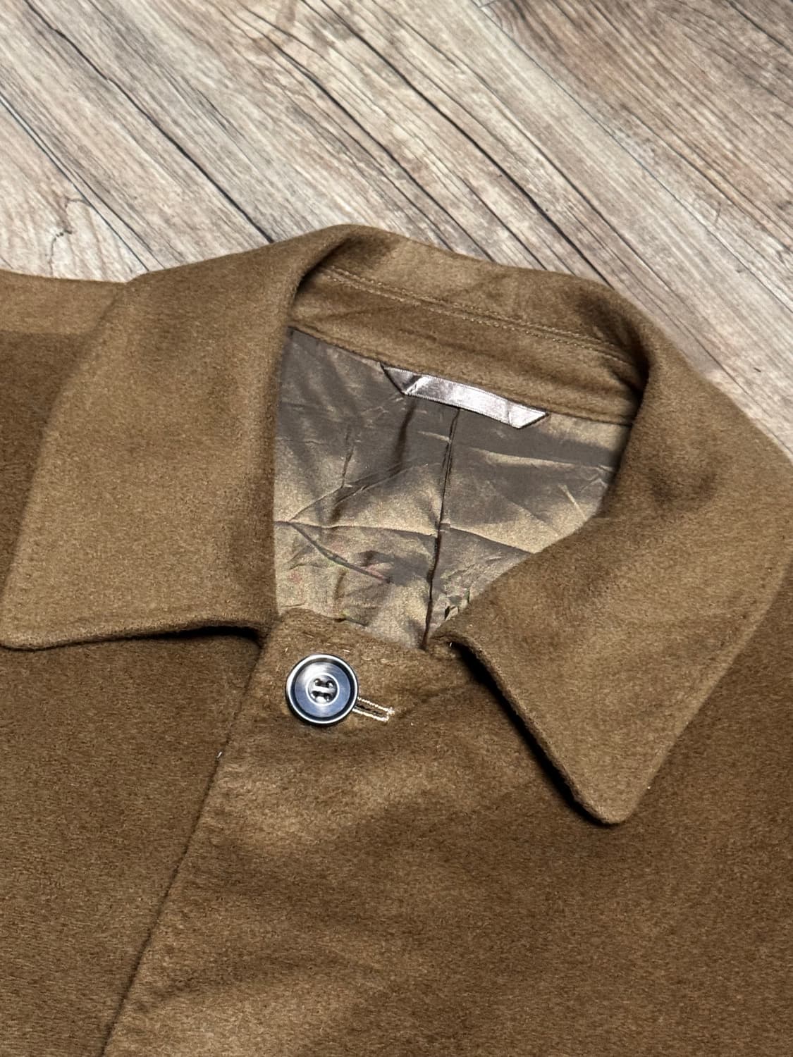 [L] 킨록 앤더슨 캐시미어 100% 클래식 브라운 코트 상품이미지4