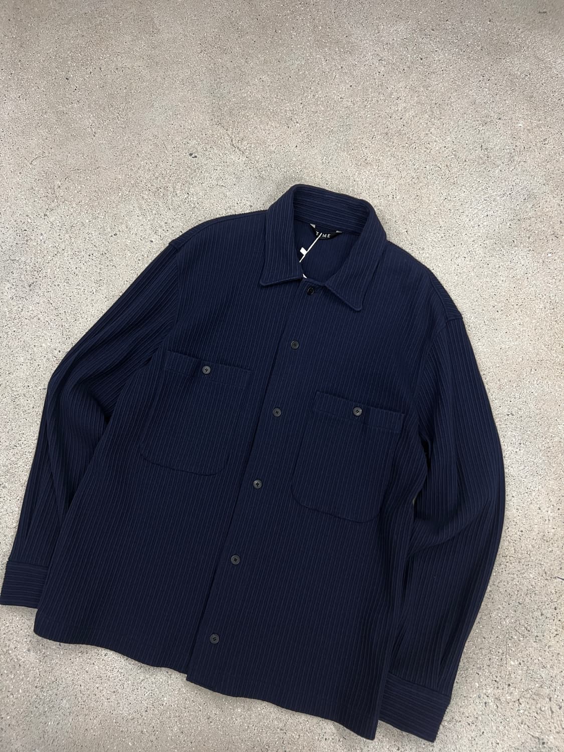 타임 옴므 플리츠 셔츠 자켓 상품이미지6