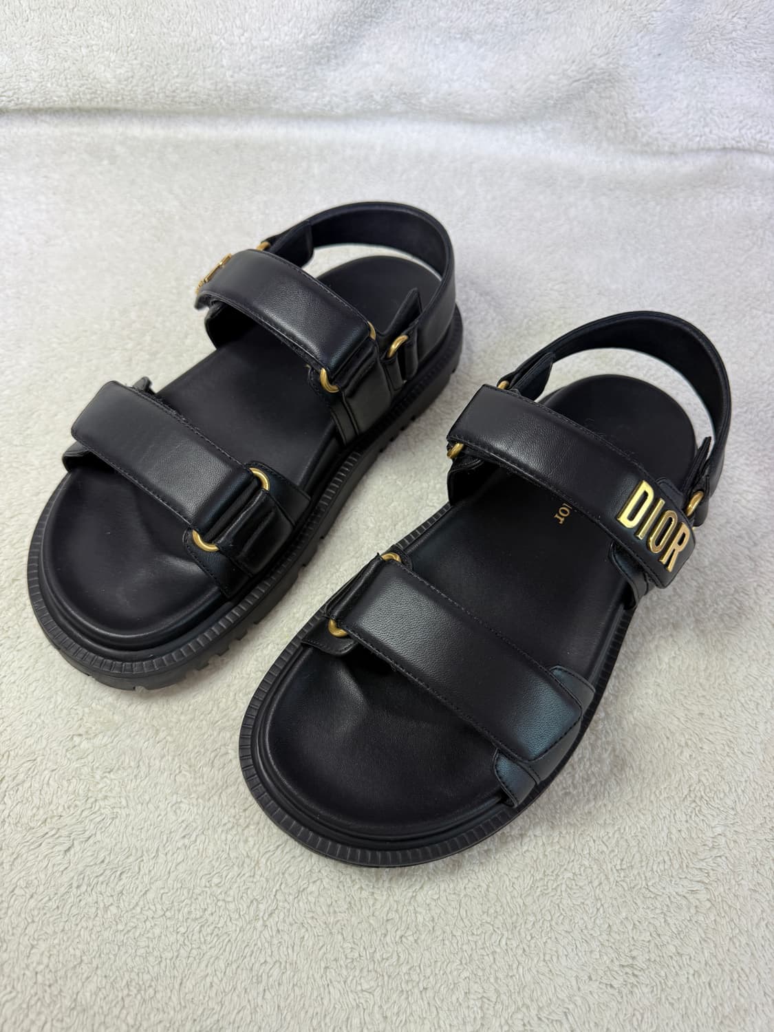 Dioract 디올액트 블랙램스킨샌들 36(230) 상품이미지1