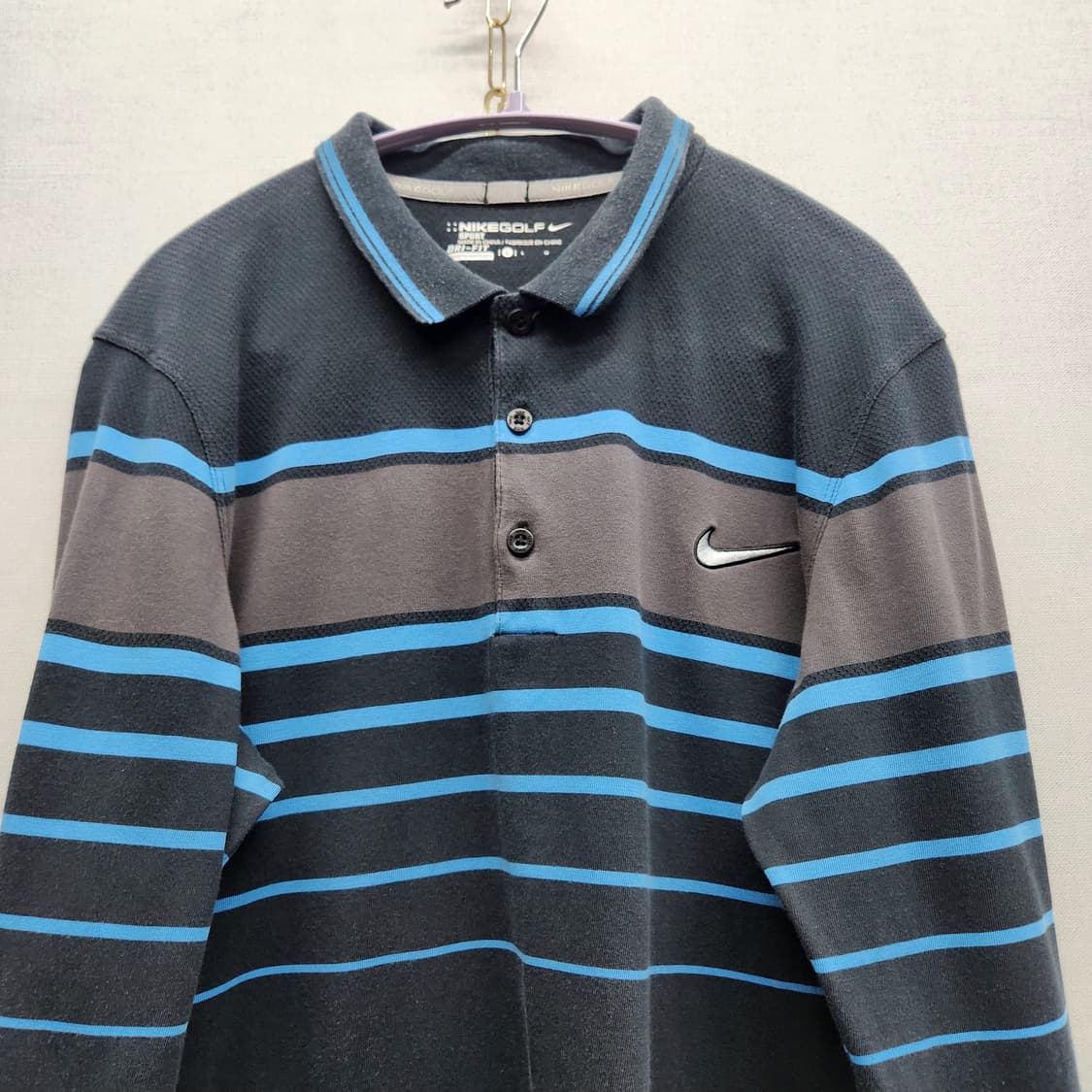 나이키 골프 스트라이프 로고 카라 긴팔티 L(M) 남여공용 상품이미지2
