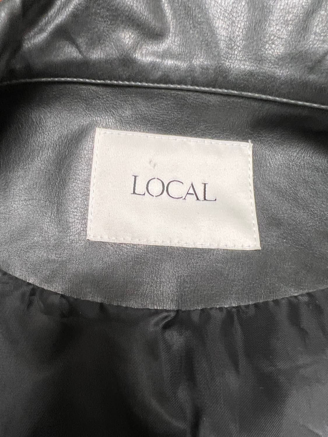 [F] Local 비건레더 싱글 라이더 자켓 상품이미지4