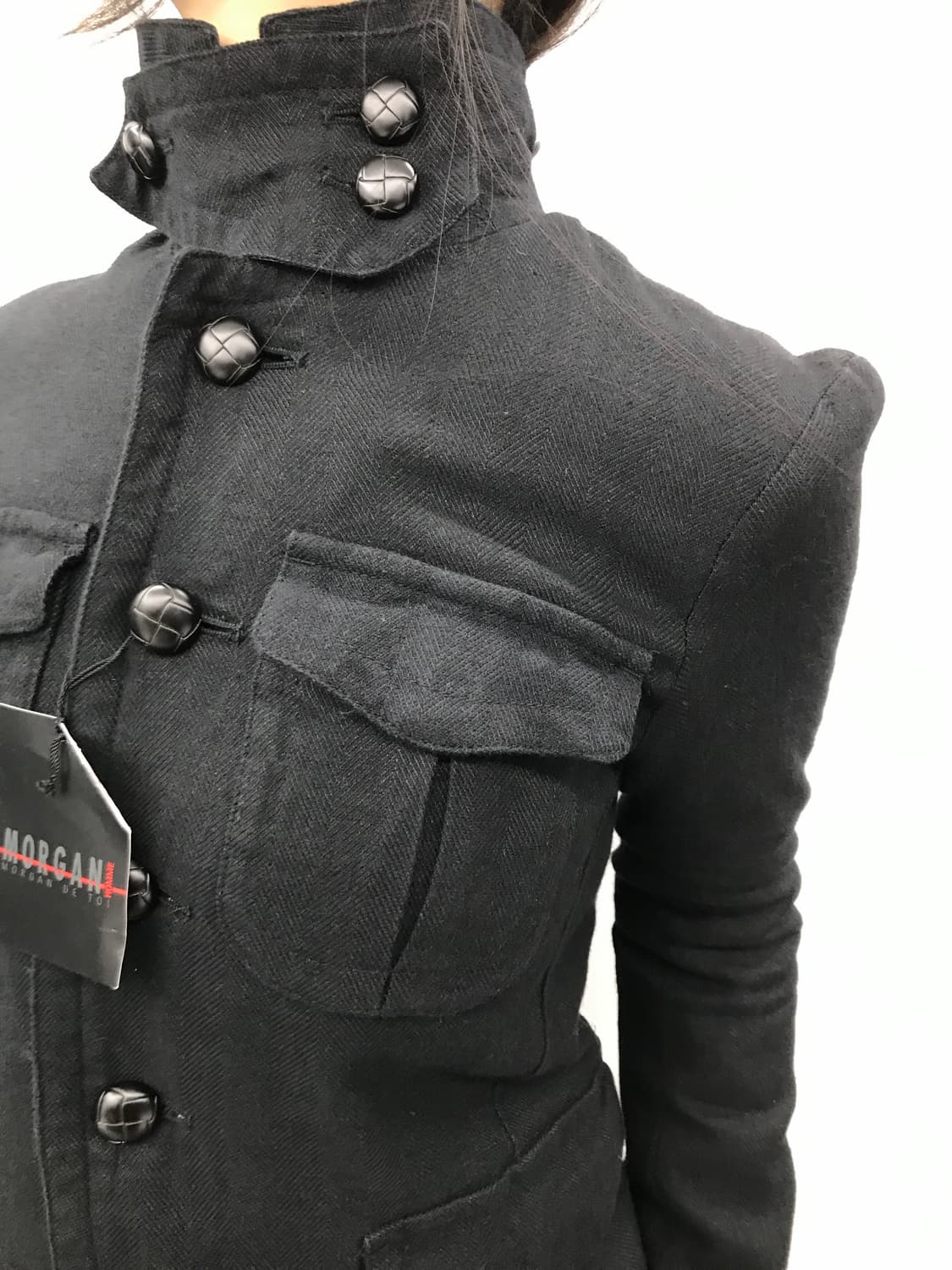 Morgan Homme Layered Collar Field Jacket 상품이미지1