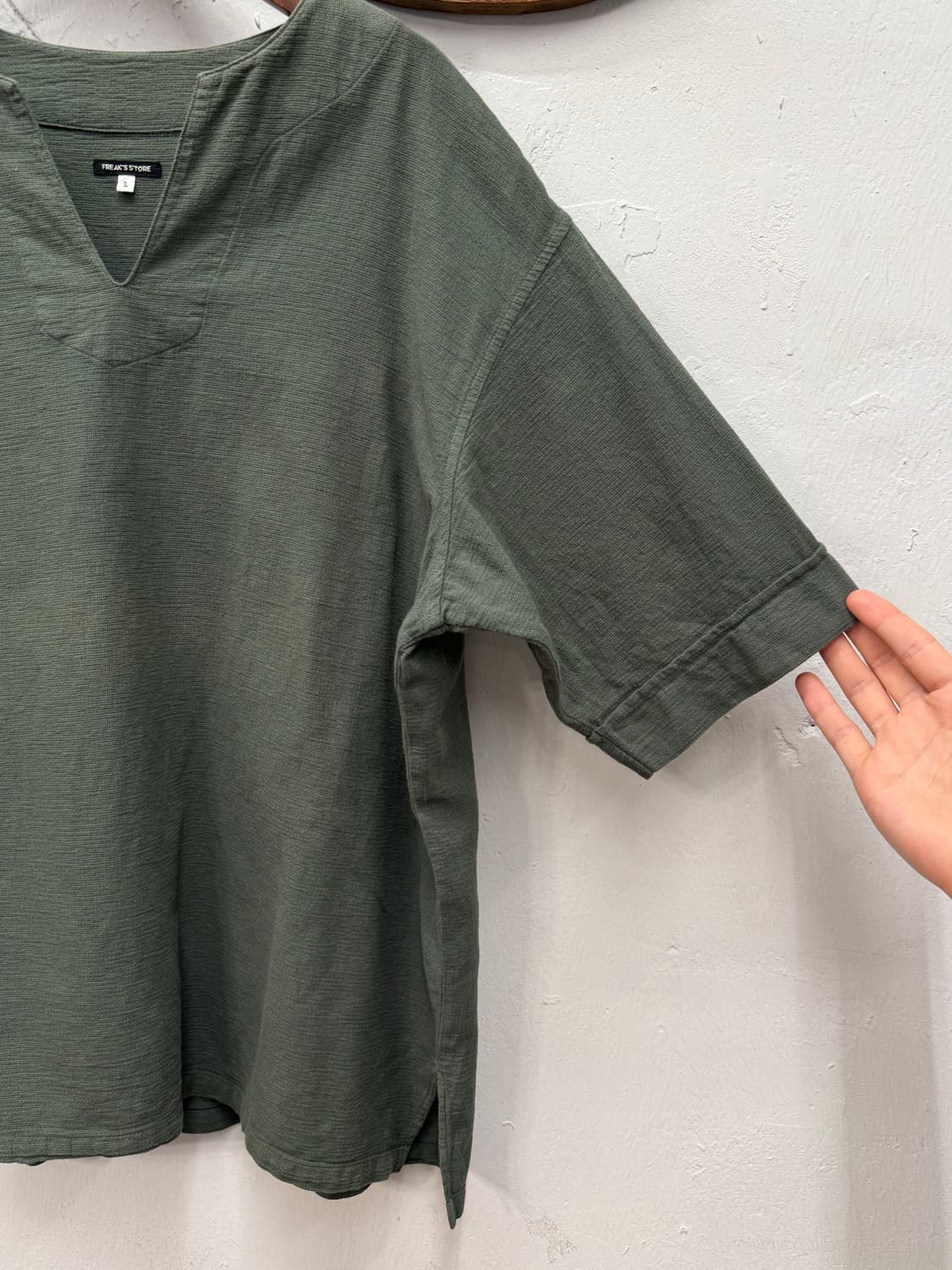 Freak's Store Cotton-Linen Skipper Shirt 상품이미지4