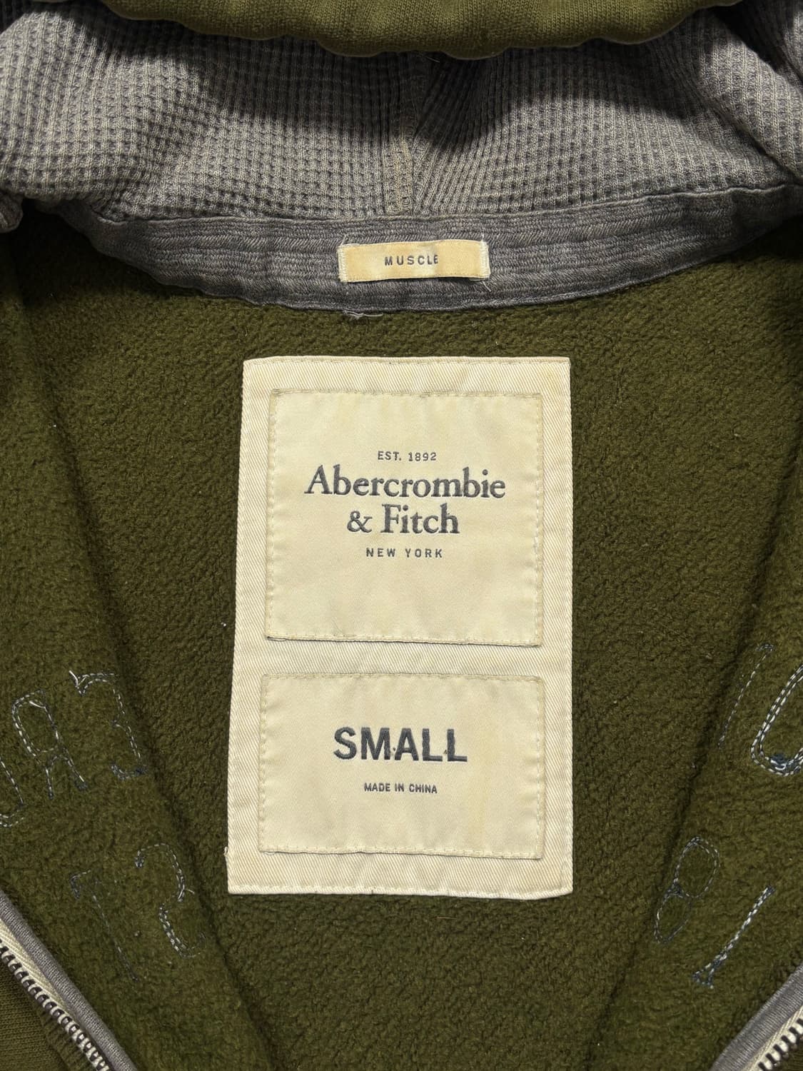 아베크롬비 카키 후드집업 상품이미지6