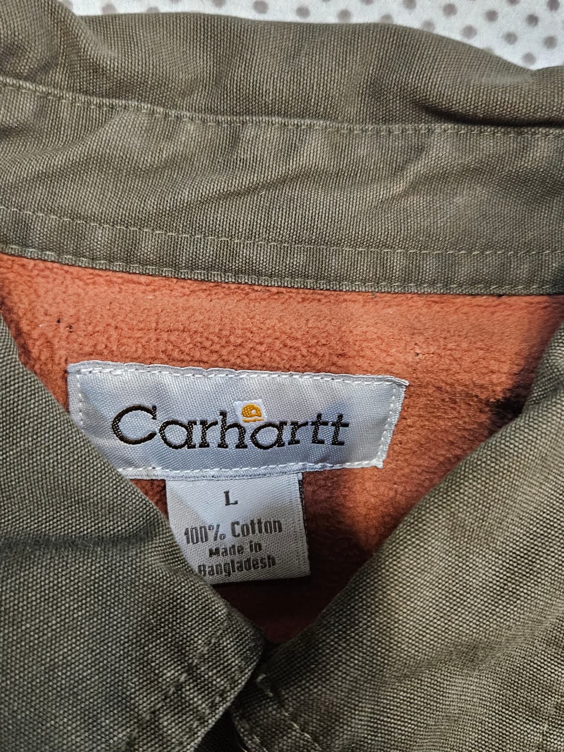 칼하트 리워크 플리스 안감 워크셔츠 자켓 상품이미지3