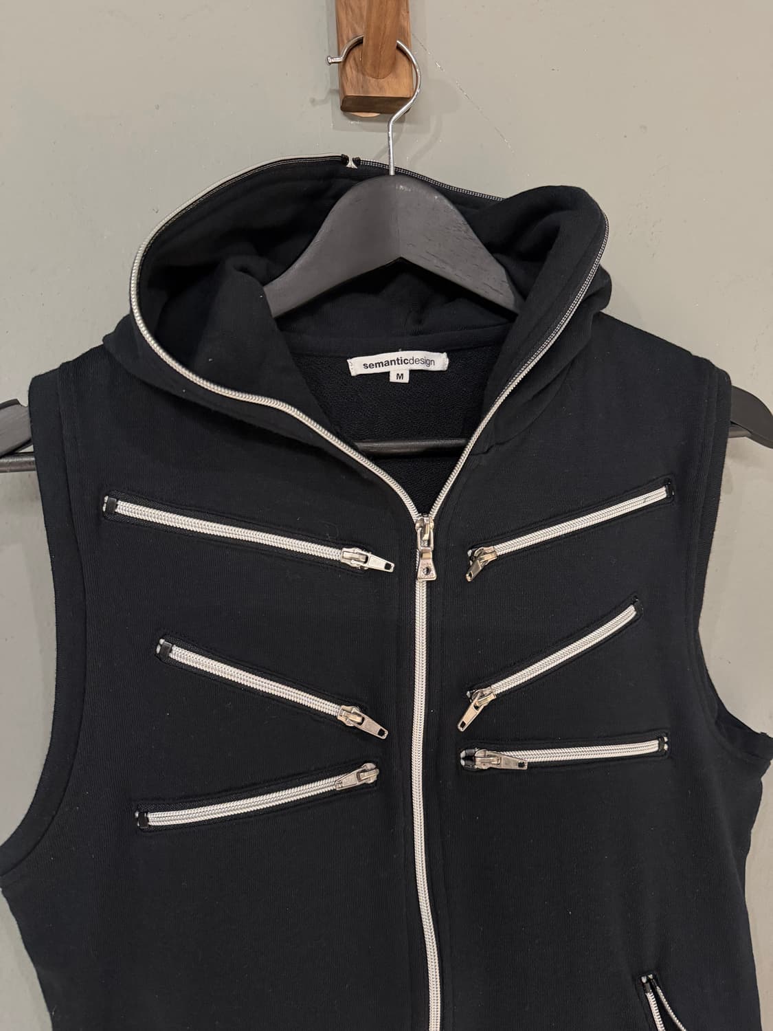 semantic design multi zipper vest zip-up 상품이미지9